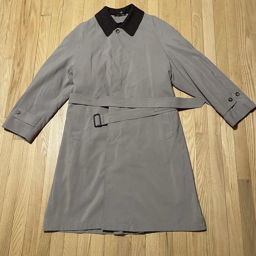 Ralph Lauren Trench Coat‎ 40R, Beige/Light Brown, EXC Condition, Removable Liner